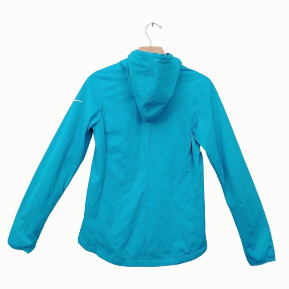 Nike Golf Hooded Jacket Womens Small Blue Mesh Lined Full Zip Activewear - Picture 6 of 11